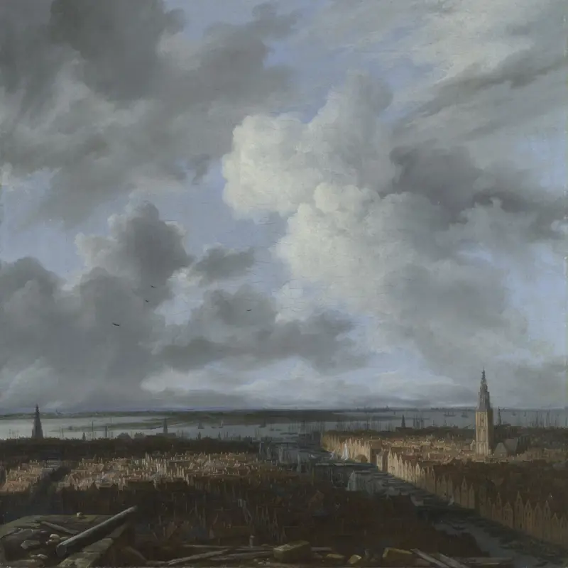 A Panoramic View of Amsterdam looking towards the IJ
