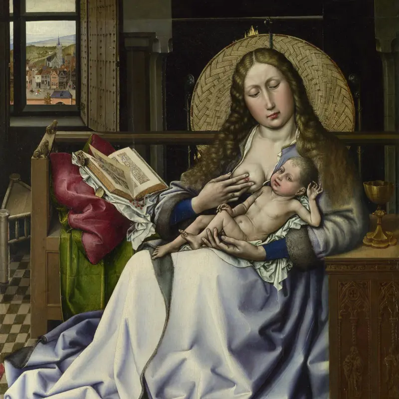 The Virgin and Child before a Firescreen